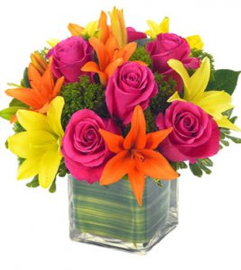 Lovely Lily And Rose Bouquet Lovely Lily And Rose Bouquet