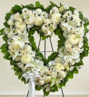 White Sympathy Standing Open Heart