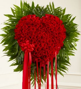 Red Sympathy Standing Heart