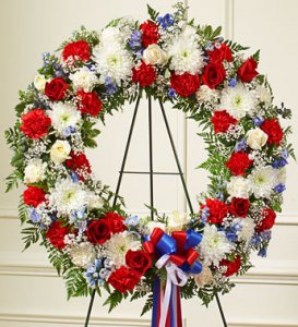 Patriotic Standing Wreath