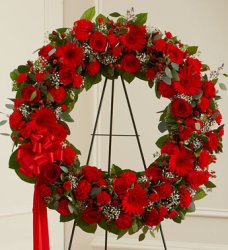 Red Standing Wreath (image for) Red Standing Wreath