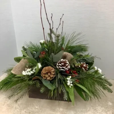 (image for) All Natural Burlap Centerpiece