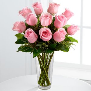 Be Pink Roses Bouquet - 1 Dozen Be Pink Roses Bouquet - 1 Dozen