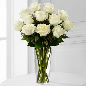 White Rose Bouquet - 1 Dozen White Rose Bouquet - 1 Dozen