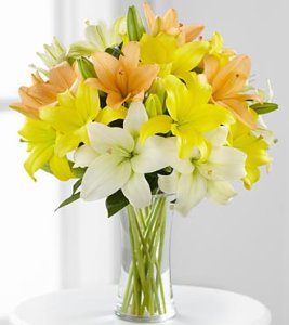Sunny Days Ahead Asiatic Lilies Bouquet (image for) Sunny Days Ahead Asiatic Lilies Bouquet
