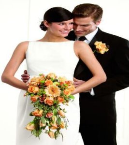 Peach Waterfall Bouquet (image for) Peach Waterfall Bouquet