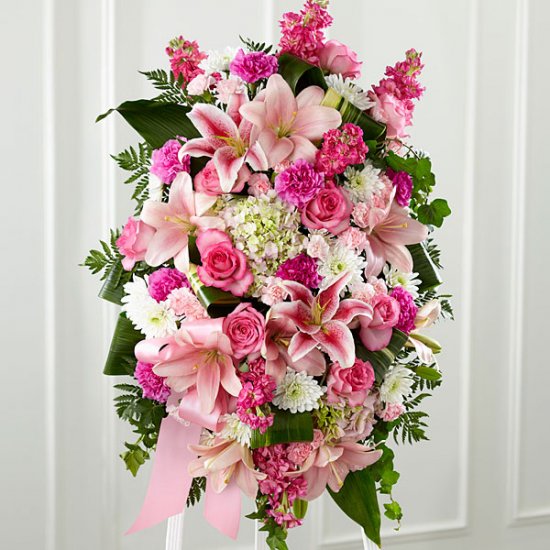 Gently into the Ever-After Standing Spray - Click Image to Close