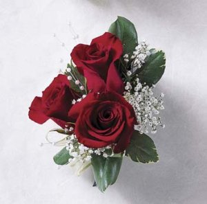 Red Rose Corsage Elegant (image for) Red Rose Corsage Elegant