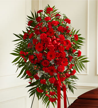 Red Sympathy Standing Spray