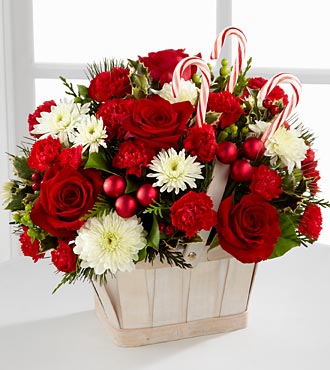 Candy Cane Lane Basket