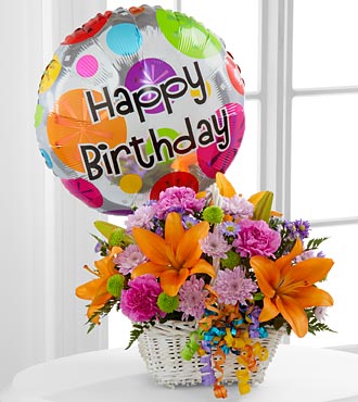 Happy Blooms Basket