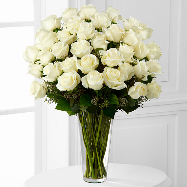 (image for) White Rose Bouquet - 3 Dozen