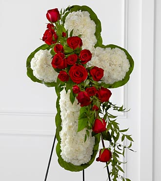 (image for) Floral Cross Easel