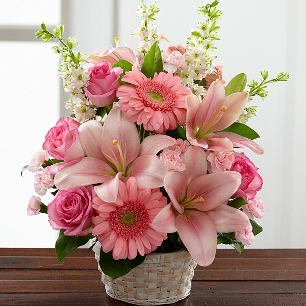 (image for) Whispering Love Floral Basket