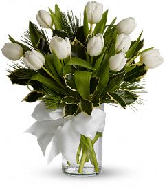Tulip And Pine Bouquet