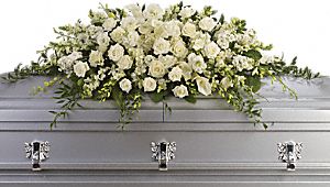 Purity And Peace Casket Spray