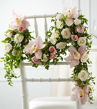 (image for) Orchid Rose Chair Decor