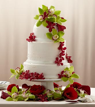 (image for) Elegant Orchid Cake Decoration
